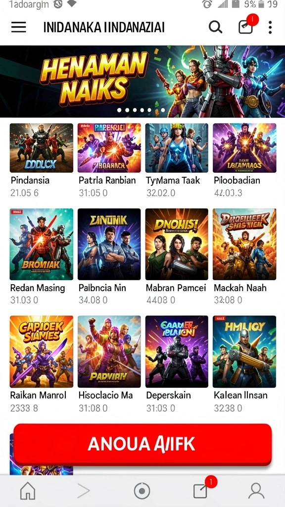 Beragam pilihan tema slot yang tersedia.