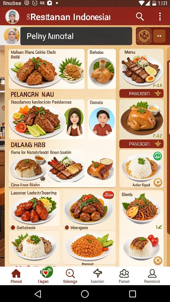 Tampilan grafis yang menarik dan modern.