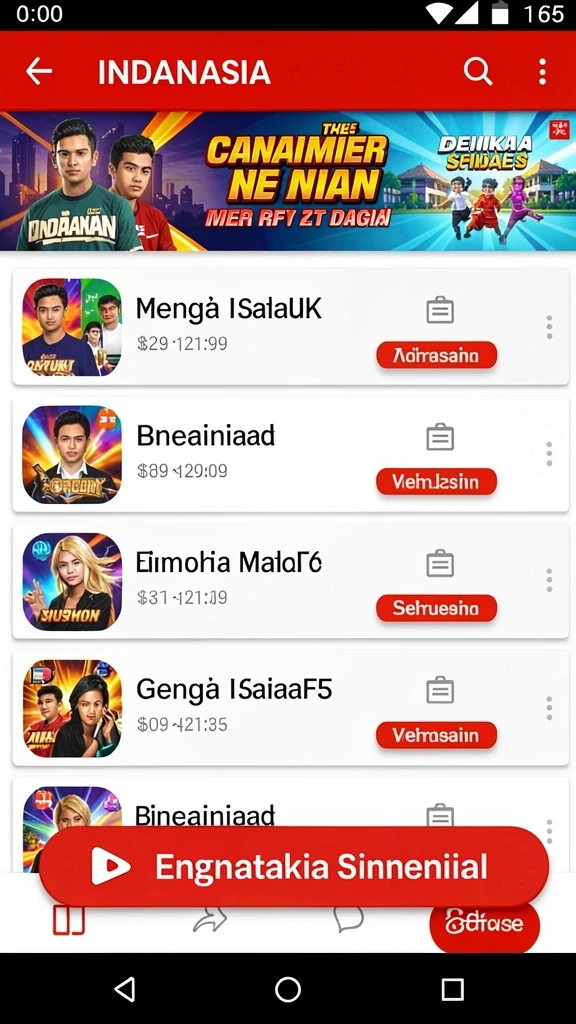 Tampilan menu utama yang menarik dan intuitif.