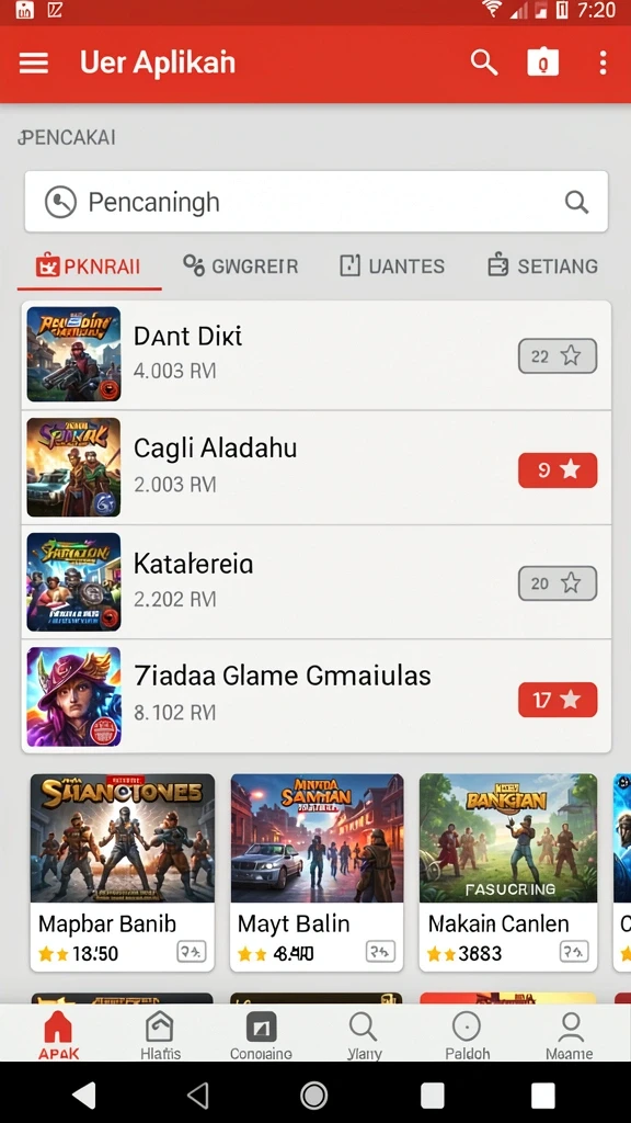 Screenshot tampilan awal BALAITOTO yang menarik.