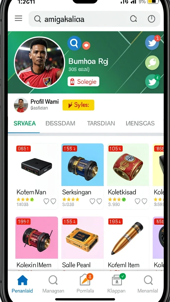 Tampilan antarmuka yang ramah dan menarik.