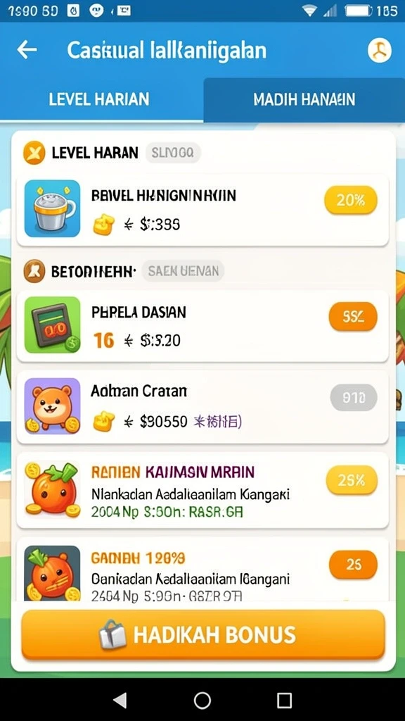 Tantangan harian yang mengasyikkan untuk semua pemain.