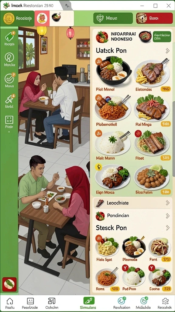 Tampilan antarmuka HARTASPIN yang ramah pengguna.