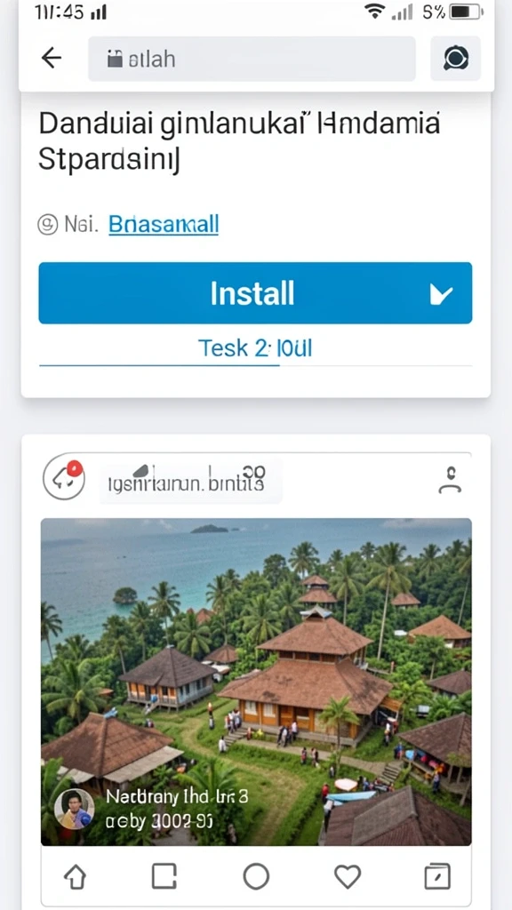 Tampilan awal aplikasi yang menarik.