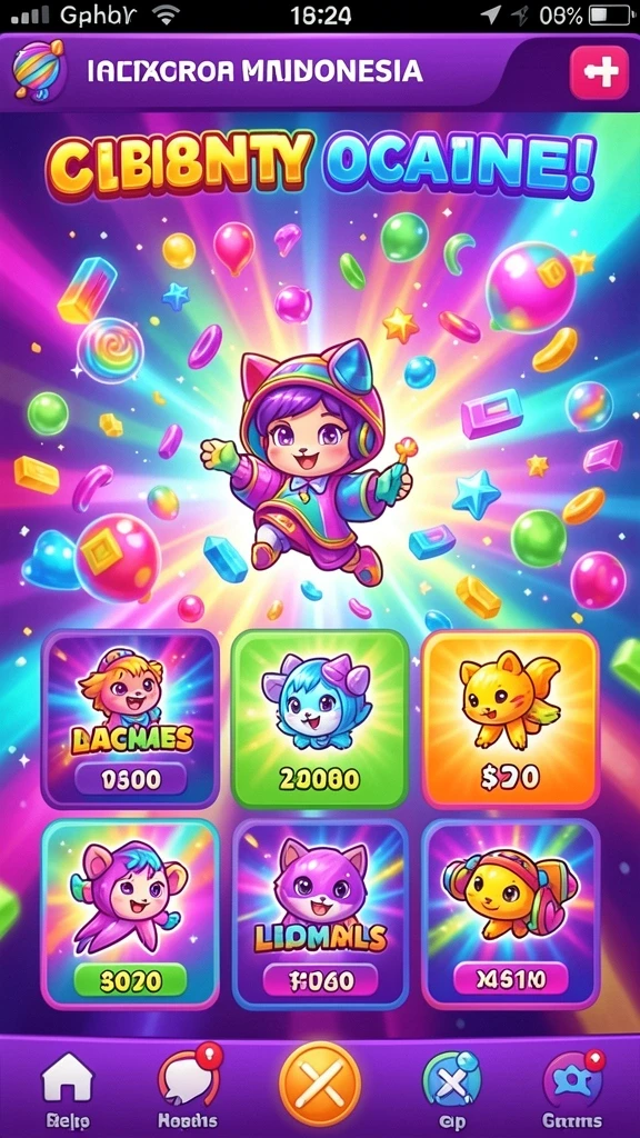 Screenshot menampilkan berbagai permainan slot menarik.