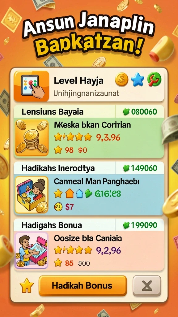 Level tantangan yang mendebarkan dan menarik untuk dijelajahi.