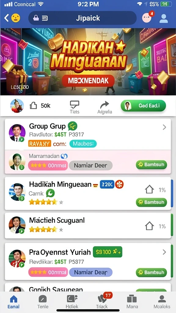 Tampilan awal yang mengesankan dan intuitif.