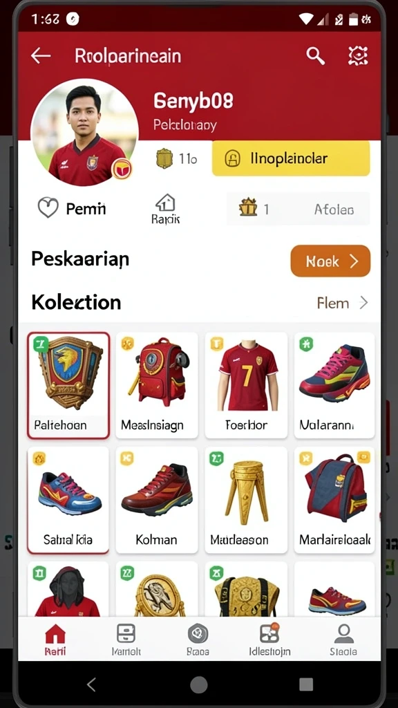 Tampilan antarmuka aplikasi yang modern dan mudah digunakan.