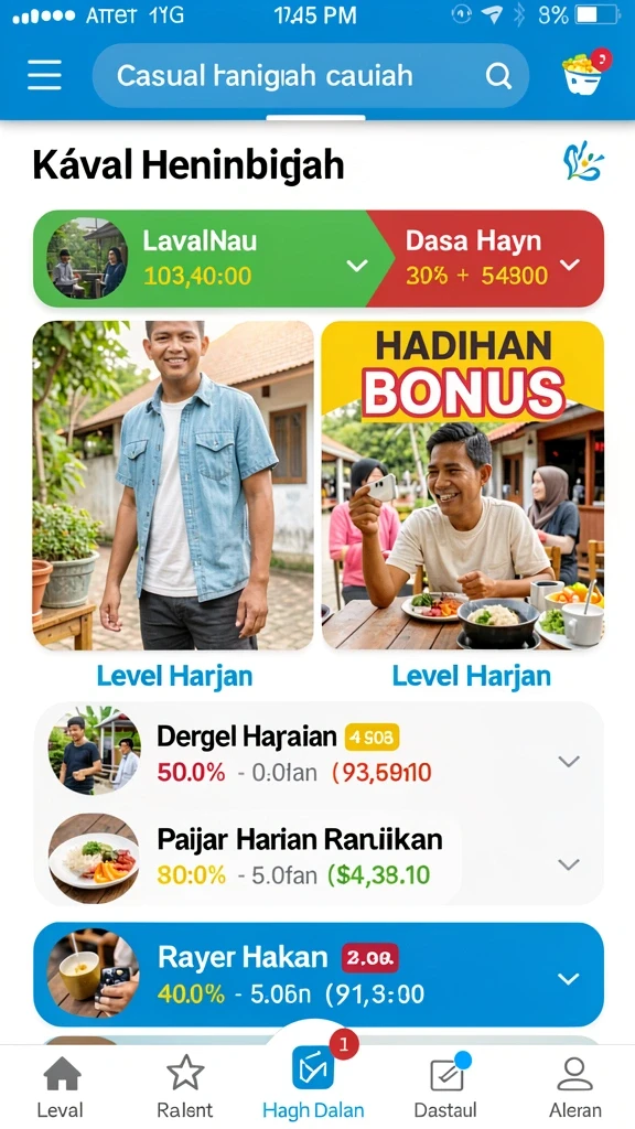 Misi harian yang menarik untuk dikerjakan.