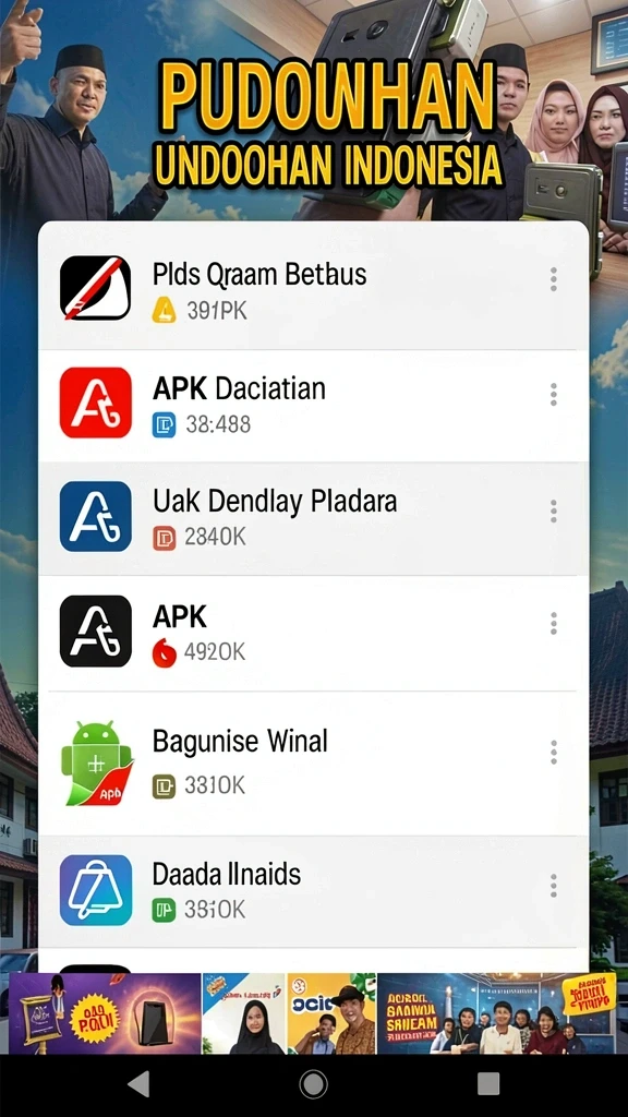 Pemandangan dunia game yang indah dan penuh warna.