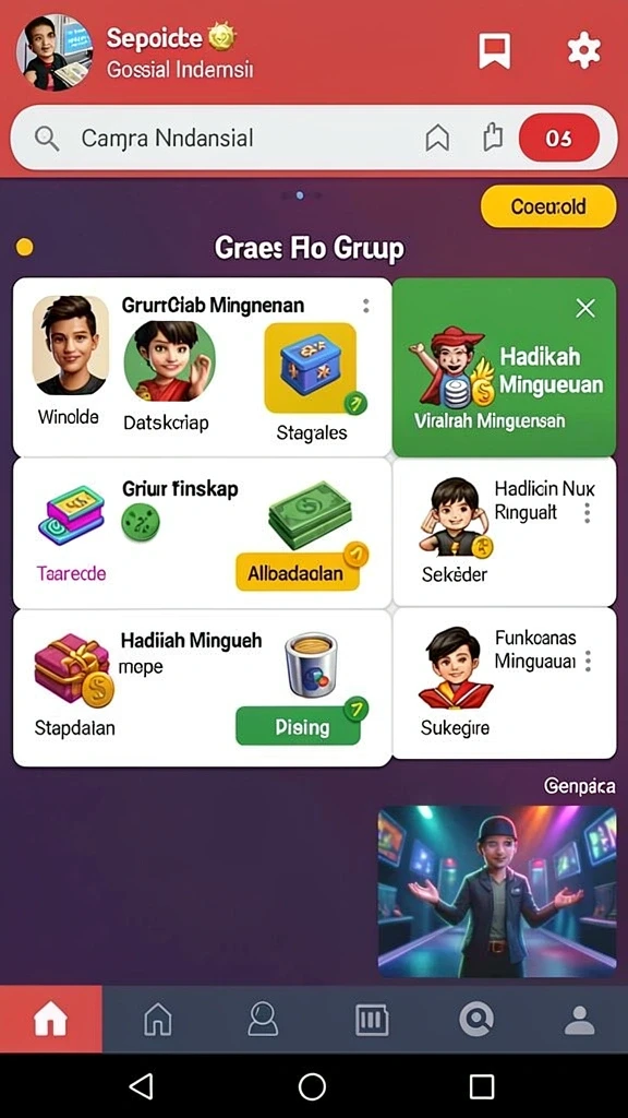 Karakter-karakter menarik dengan desain unik.