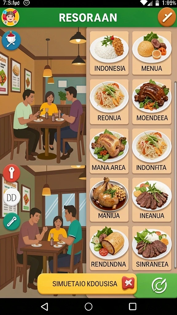Mode permainan yang penuh tantangan.