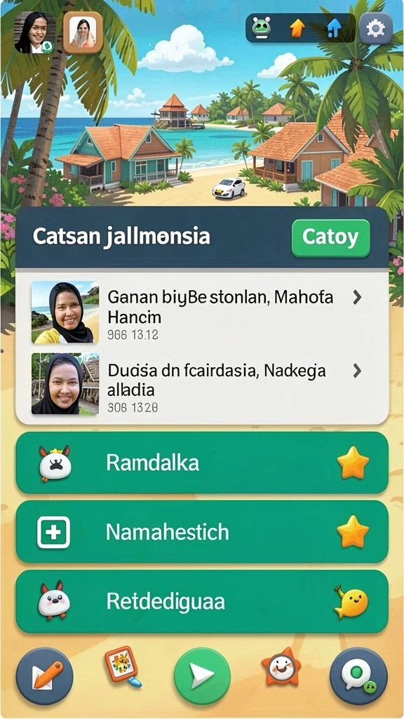 Screenshot menunjukkan karakter utama siap bertempur.