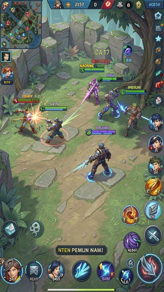 Mode multiplayer yang mempertemukan pemain dari seluruh dunia.