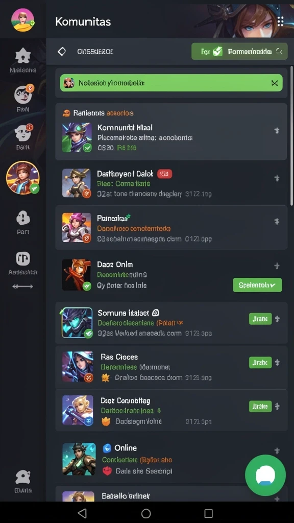 Tampilan menarik dengan berbagai pilihan slot yang seru.
