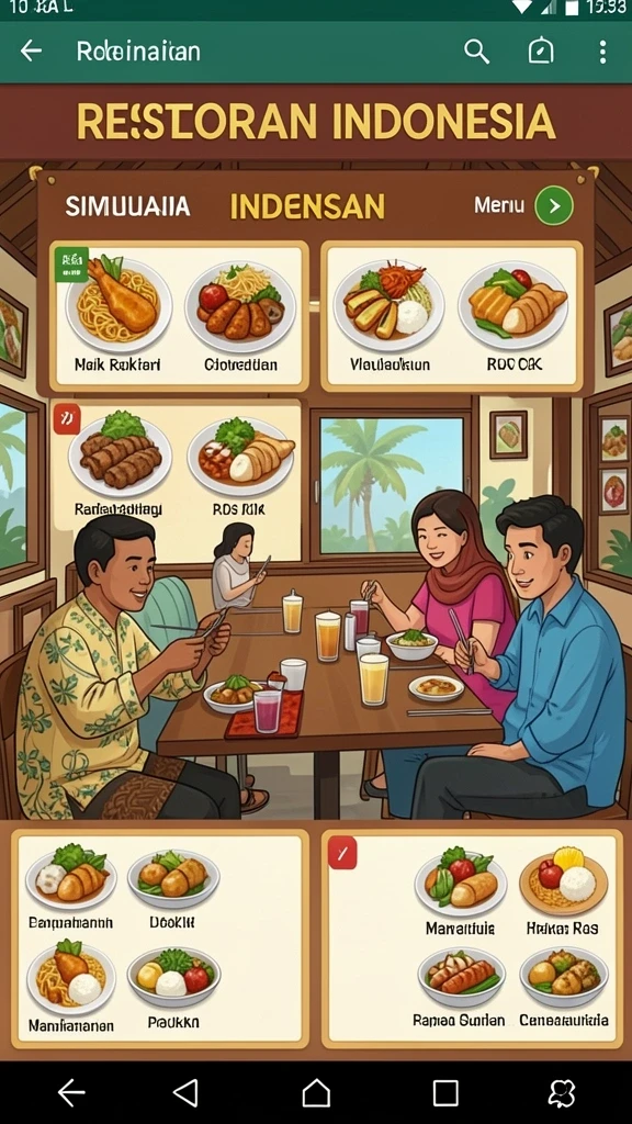 Tampilan antarmuka pengguna yang menarik dan modern.